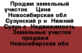 Продам земельный участок  › Цена ­ 70 000 - Новосибирская обл., Сузунский р-н, Нижний Сузун с. Недвижимость » Земельные участки продажа   . Новосибирская обл.